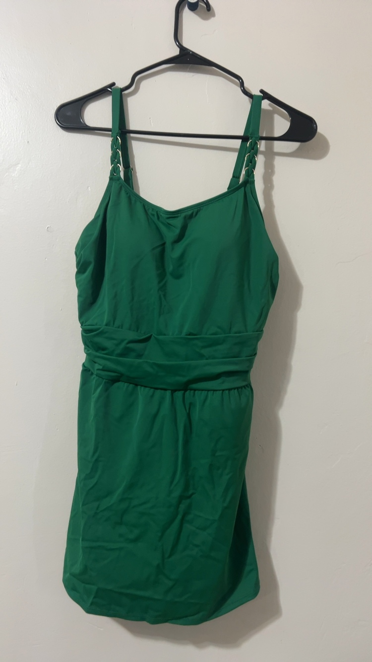 Susan Graver Women's Green Swimdress Size 10